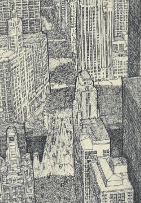 ChicagoSketchdownmichiganavenueReV